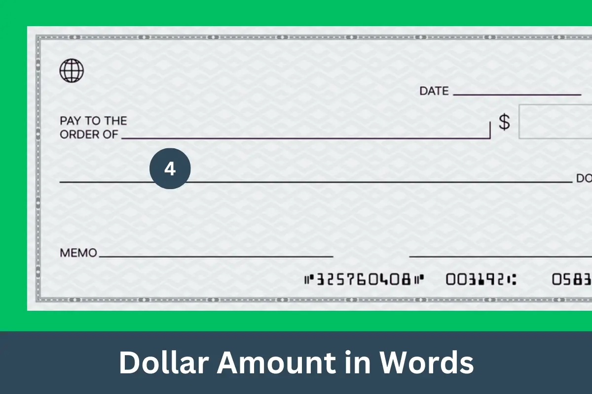 Dollar Amount in Words