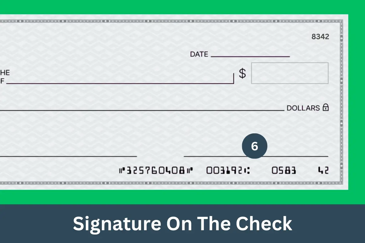 Signature On The Check